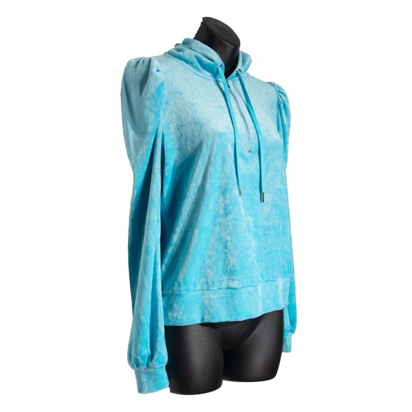 NWT Generation Love Primrose Crushed Velvet Hoodie - Picture 3 of 8